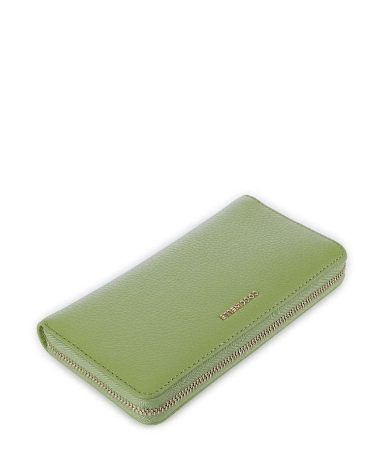 Coccinelle Metallic Soft Wallet guacamole