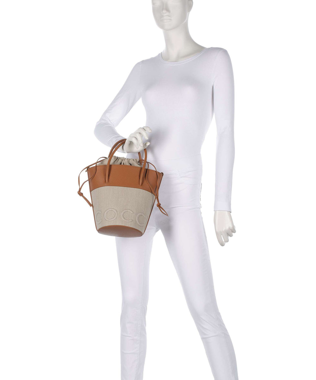 Coccinelle Myrtha Canvas Bucket bag natural/cuir