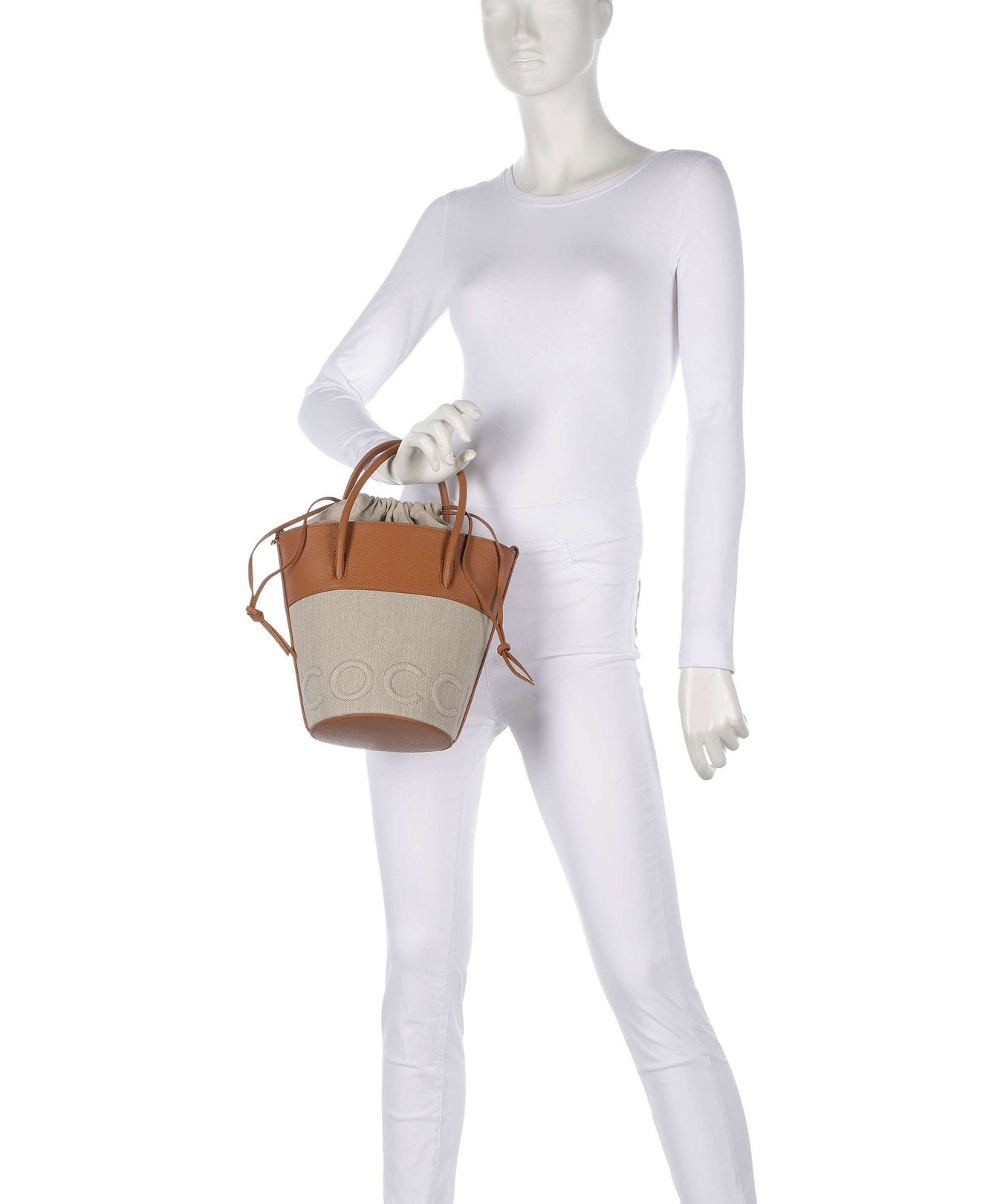 Coccinelle Myrtha Canvas Bucket bag natural/cuir