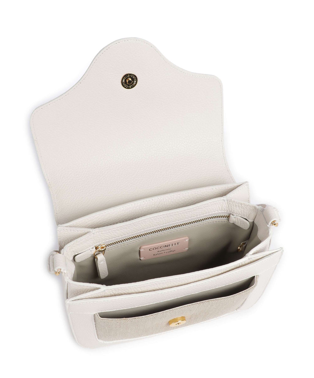 Coccinelle C-Me Crossbody bag natural/blanco
