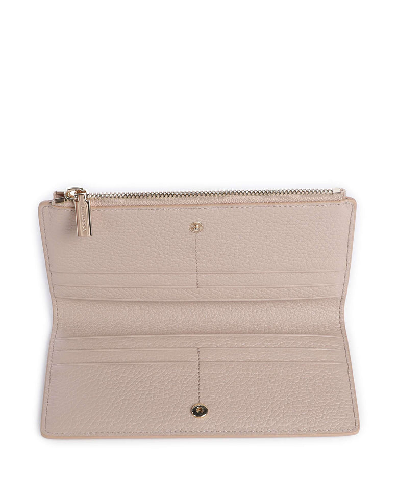 Coccinelle Metallic Soft Wallet rosette