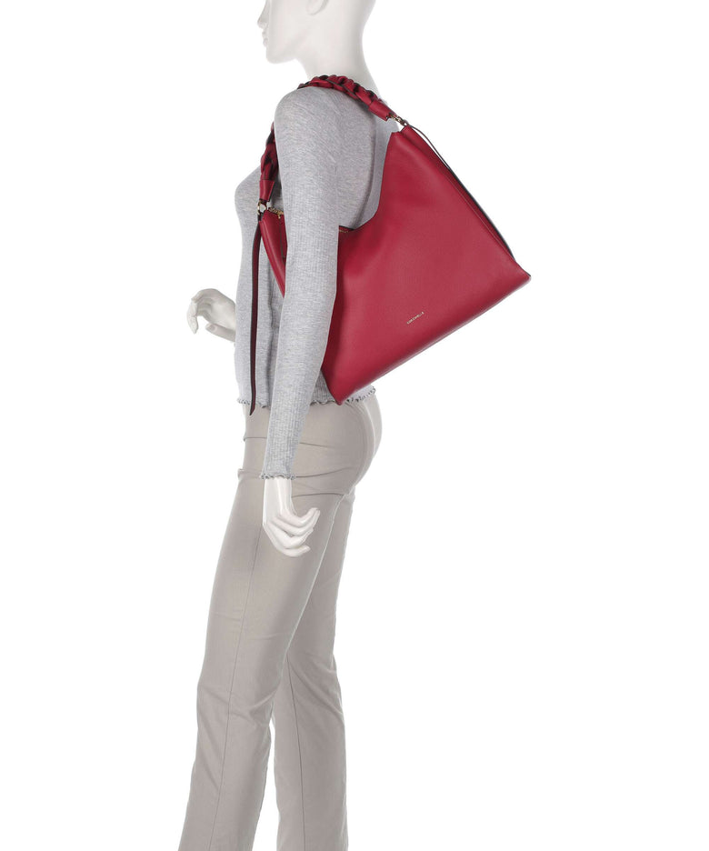 Coccinelle Boheme Grana Double Hobo bag sangria/skin