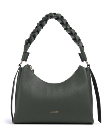 Coccinelle Boheme Grana Double Borsa a spalla alga/guacamole
