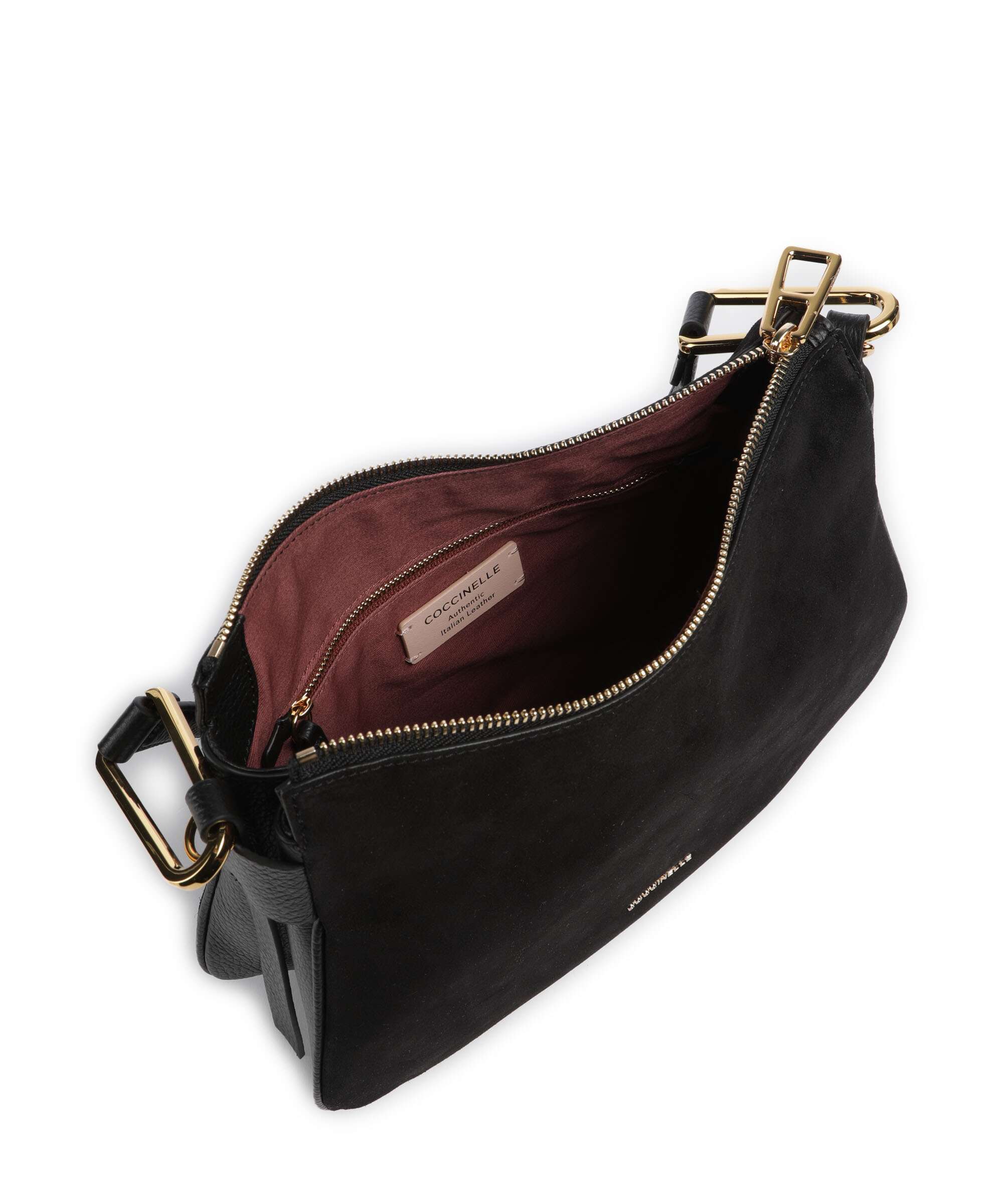 Coccinelle Magie Suede Hobo bag noir