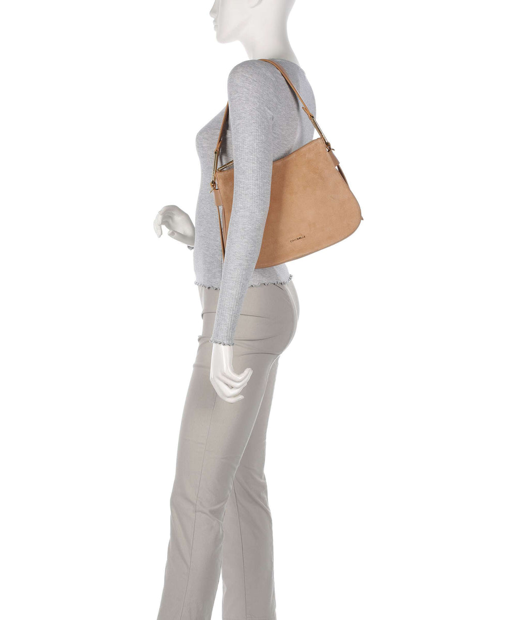 Coccinelle Magie Suede Hobo bag skin