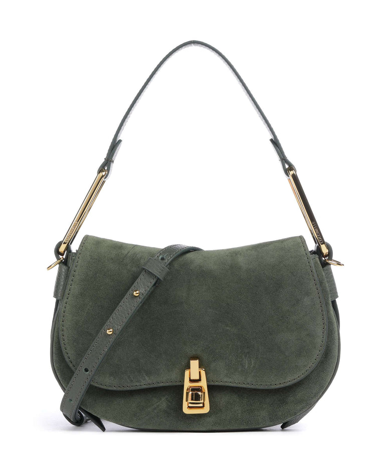 Coccinelle Magie Suede Shoulder bag alga