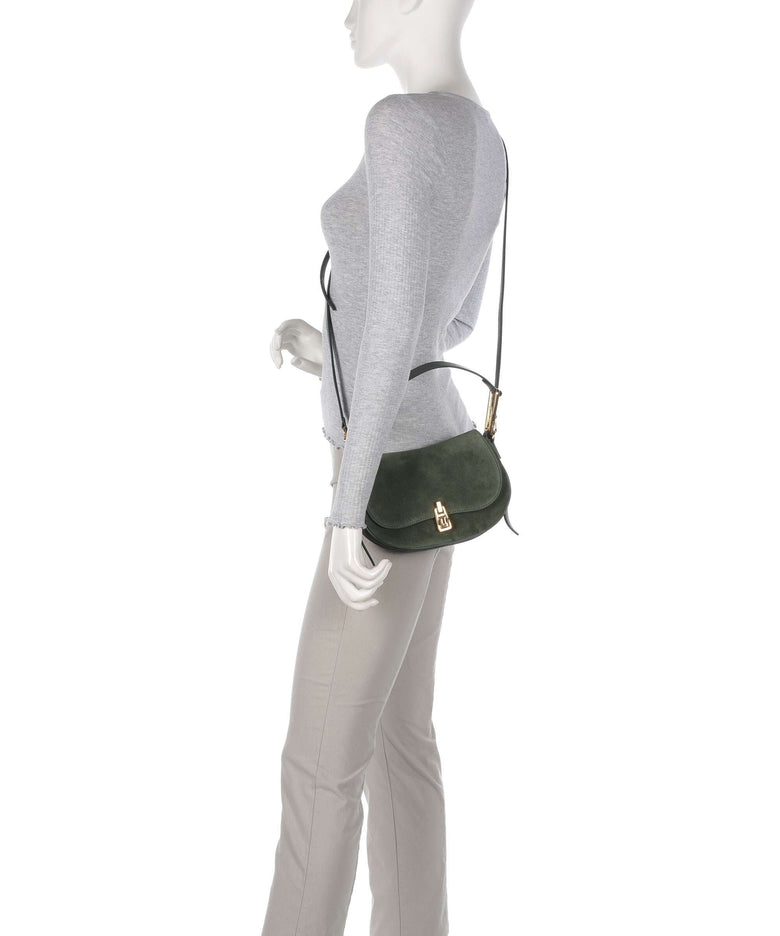 Coccinelle Magie Suede Shoulder bag alga