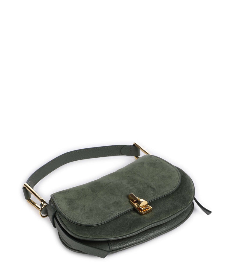Coccinelle Magie Suede Shoulder bag alga