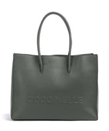 Coccinelle Myrtha Maxi Logo Borsa shopper alga