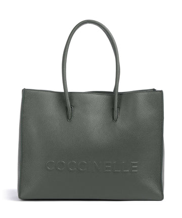 Coccinelle Myrtha Maxi Logo Borsa shopper alga