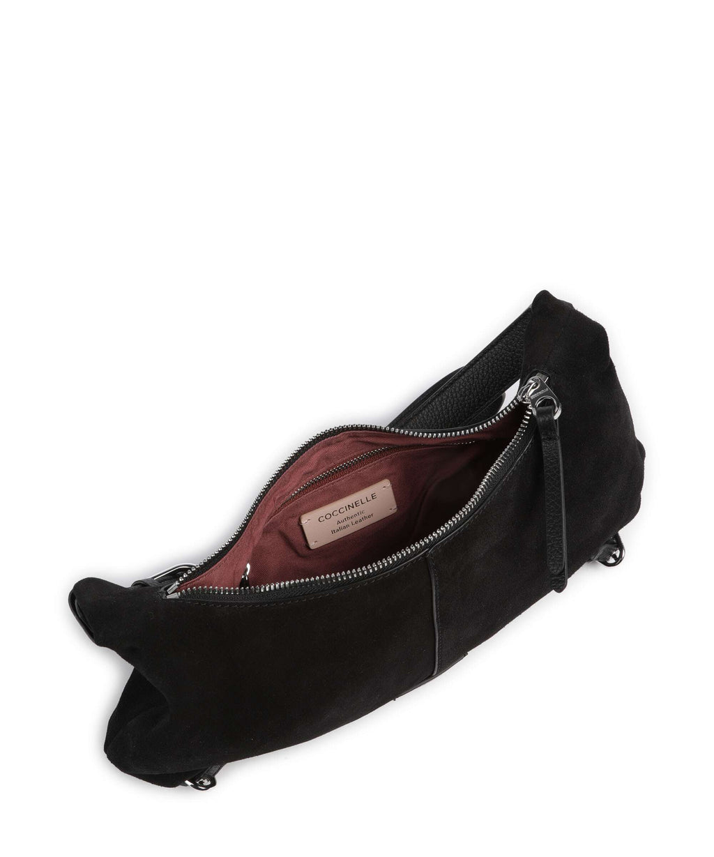 Coccinelle Abigail Suede Shoulder bag noir