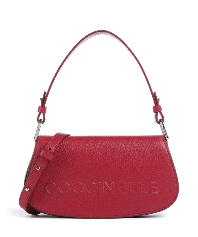 Coccinelle Myrtha Maxi Logo Shoulder bag sangria