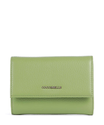 Coccinelle Metallic Soft Wallet guacamole
