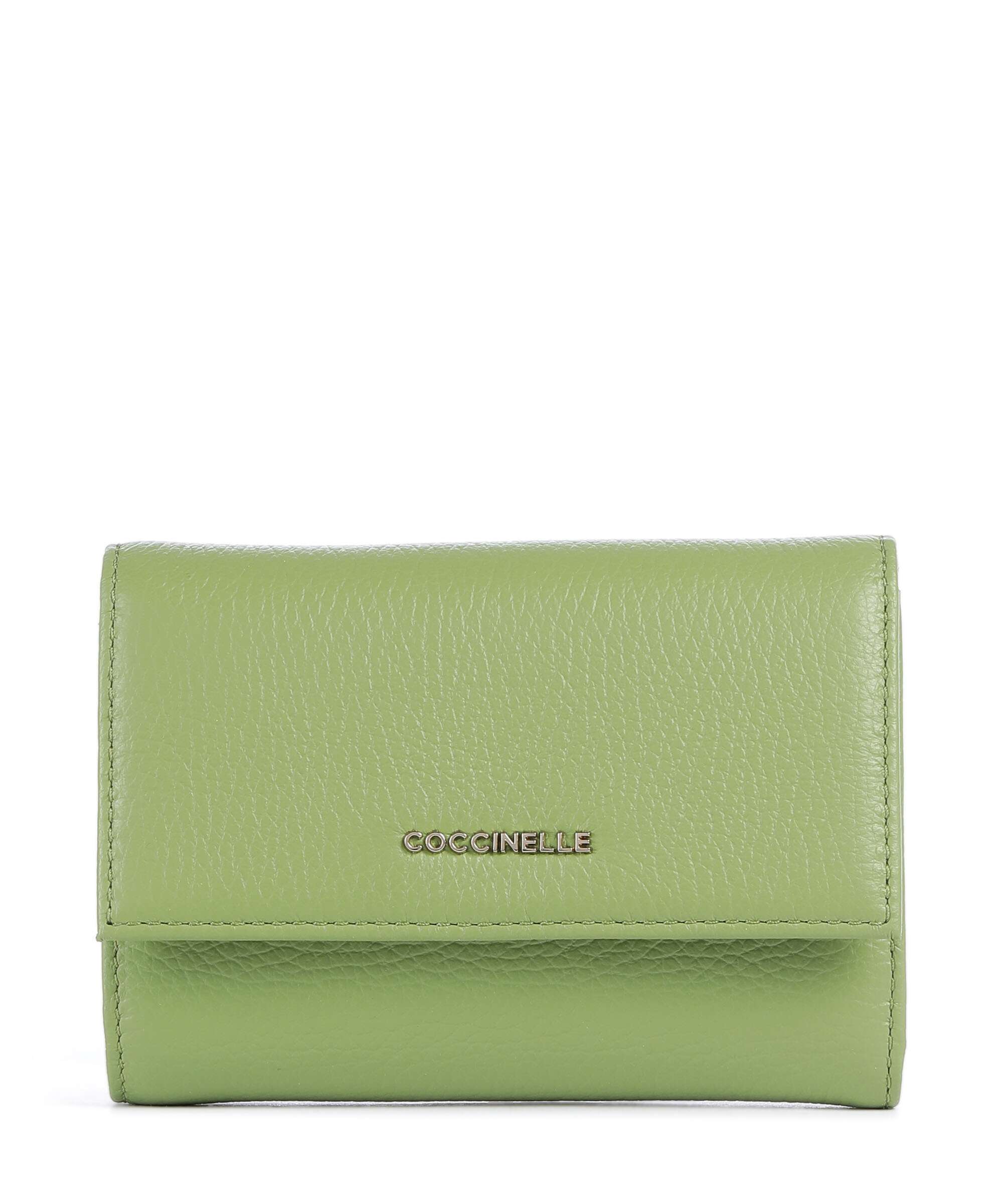 Coccinelle Metallic Soft Wallet guacamole