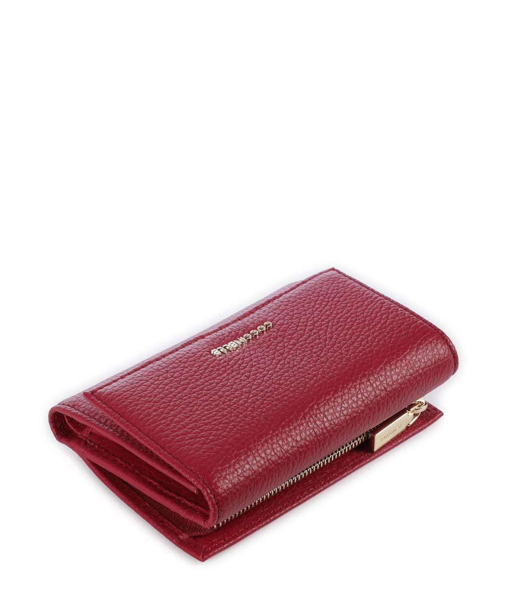 Coccinelle Metallic Soft Wallet sangria