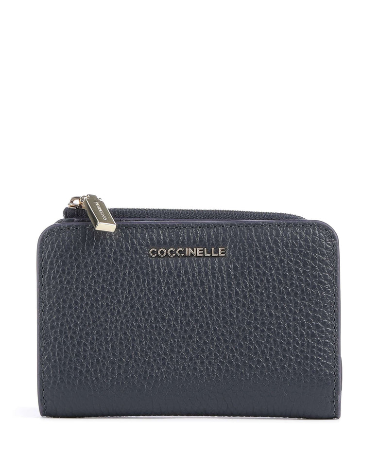 Coccinelle Metallic Soft Wallet midnight blue