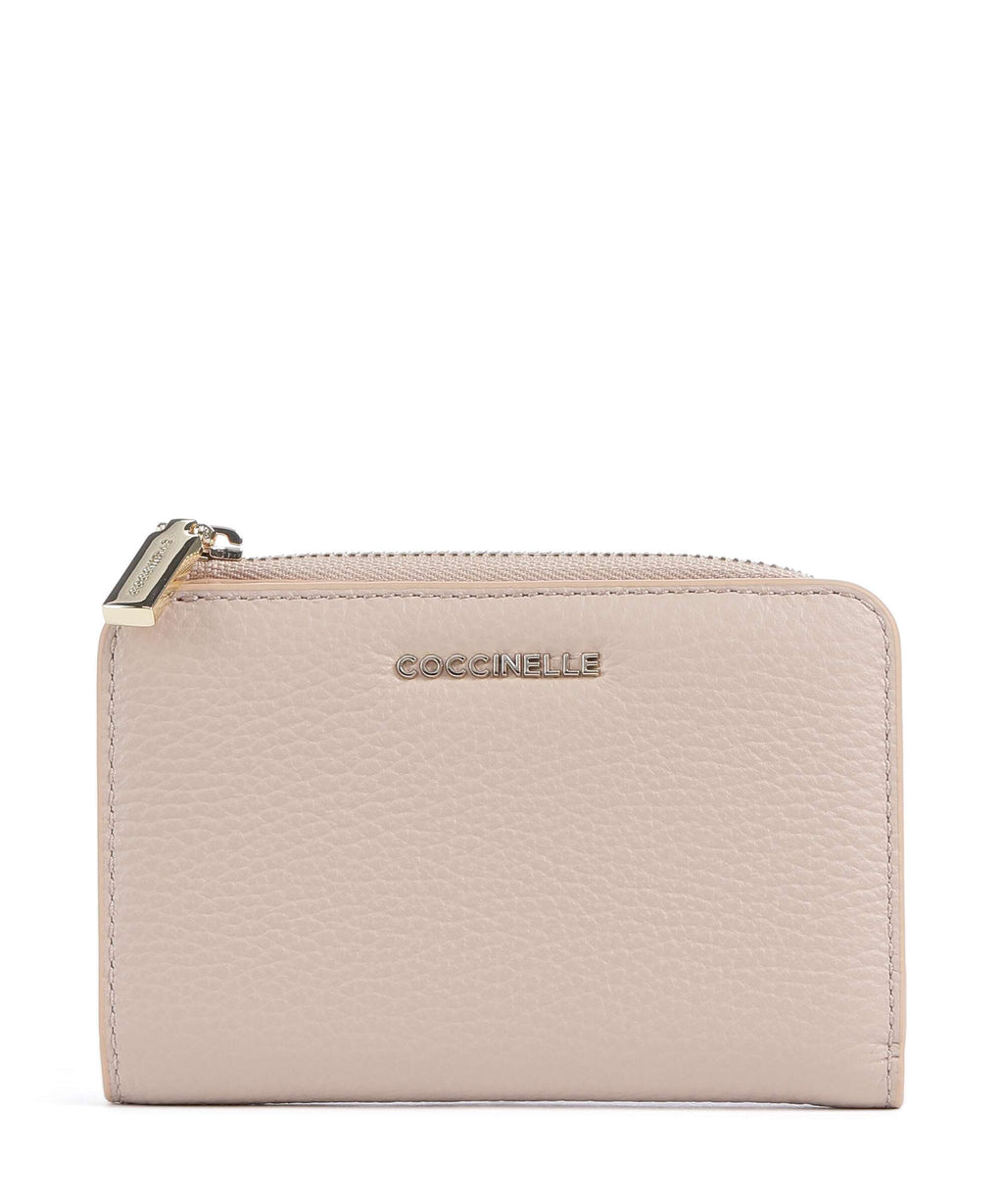 Coccinelle Metallic Soft Wallet rosette