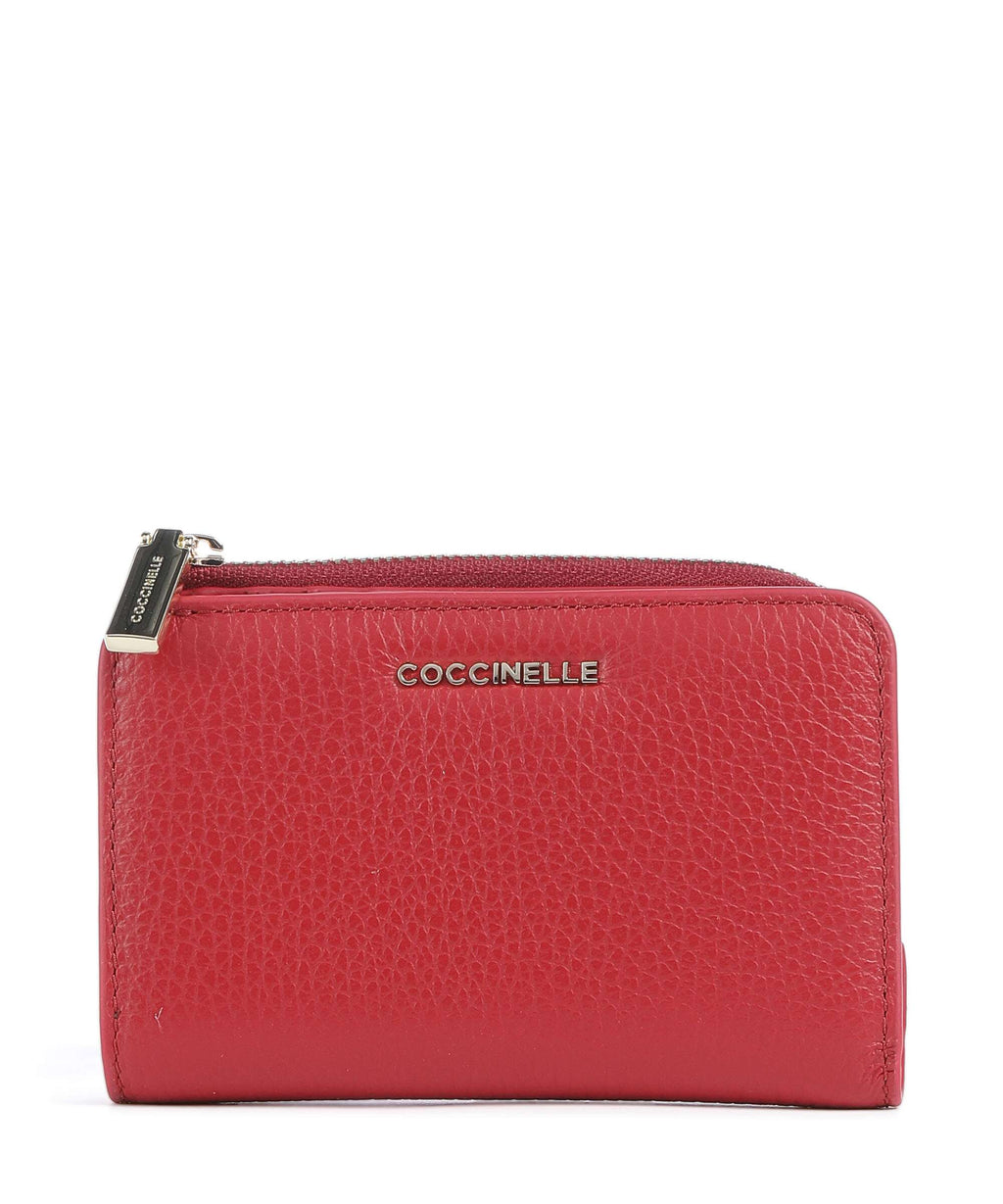 Coccinelle Metallic Soft Wallet ruby