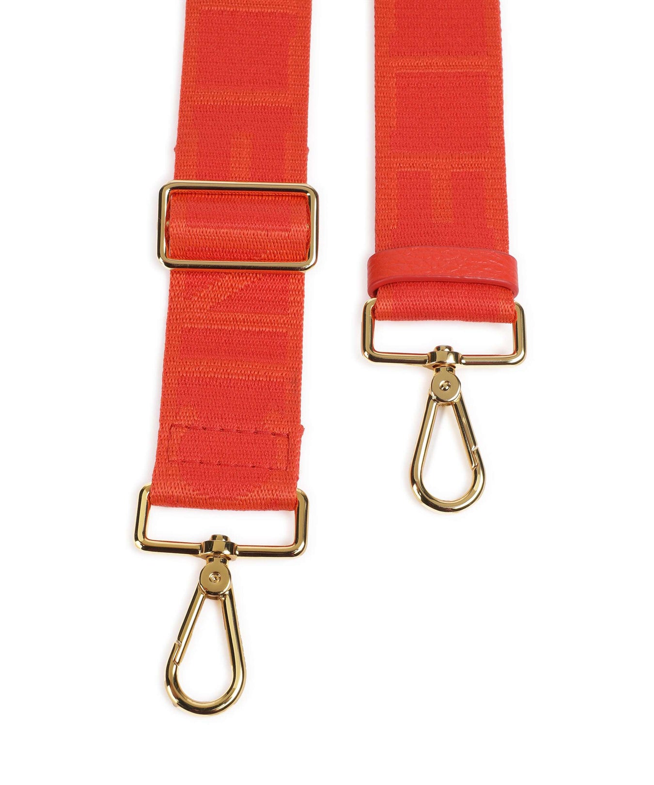 Coccinelle Nastro Signature Bag strap gazpacho