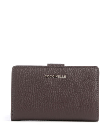 Coccinelle Metallic Soft Portafoglio brunette