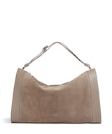 Coccinelle Elinor Suede Borsa hobo warm taupe