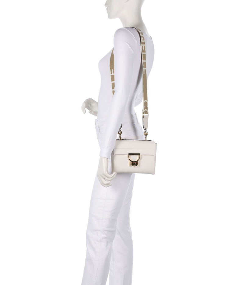 Coccinelle Arlettis Signature Crossbody bag blanco
