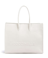 Coccinelle Myrtha Maxi Logo Borsa shopper blanco