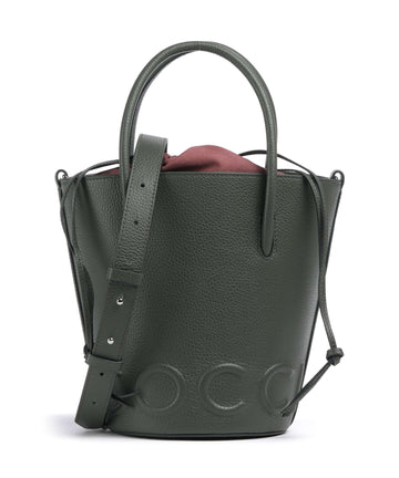 Coccinelle Myrtha Maxi Logo Borsa a secchiello alga