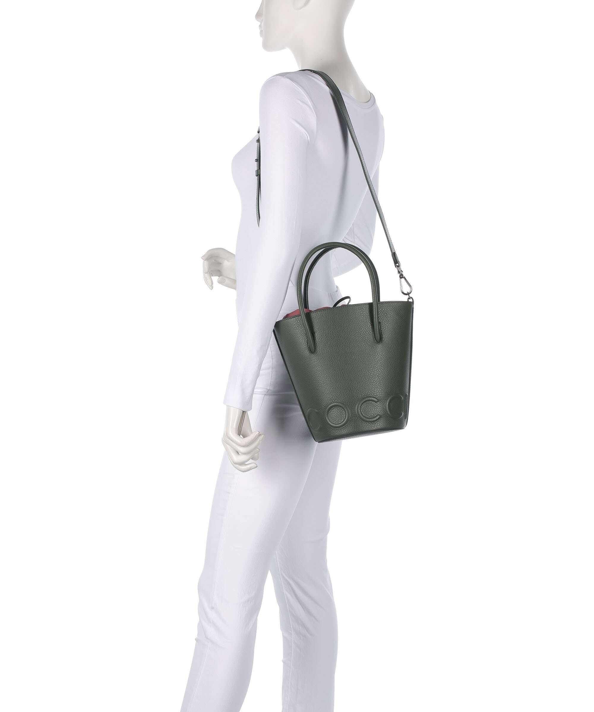 Coccinelle Myrtha Maxi Logo Bucket bag alga
