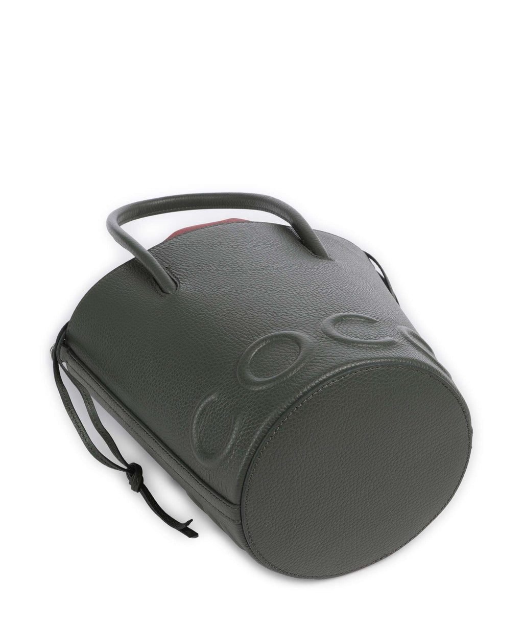 Coccinelle Myrtha Maxi Logo Bucket bag alga
