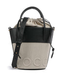 Coccinelle Myrtha Canvas Borsa a secchiello natural/noir