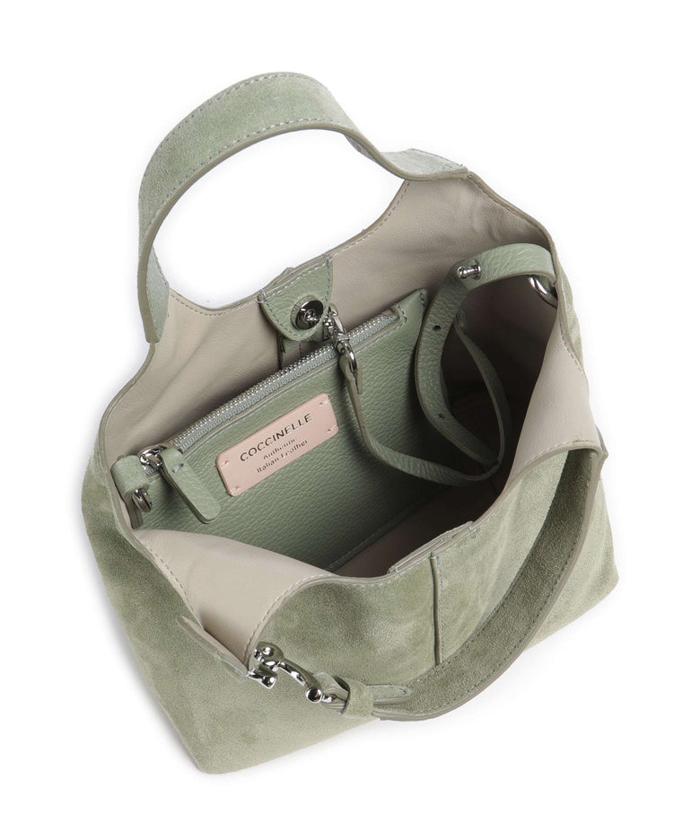 Coccinelle C-Easy Suede Handbag greenery