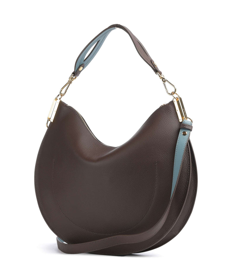 Coccinelle Sunup Hobo bag brunet/arctic blue