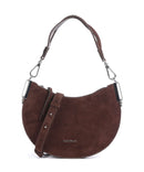 Coccinelle Sunup Suede Borsa a spalla brunette