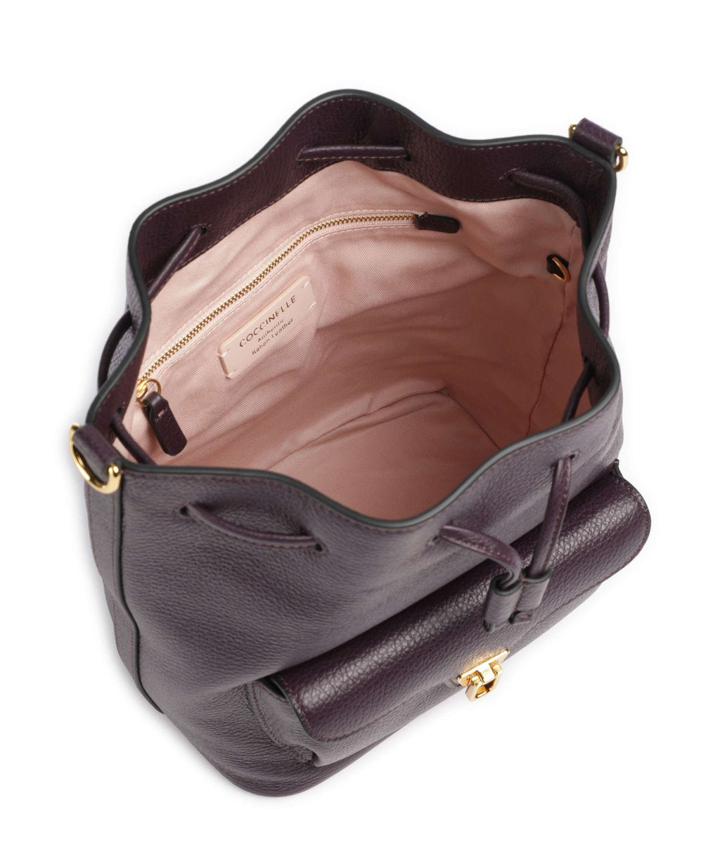 Coccinelle Beat Generation Bucket bag prune