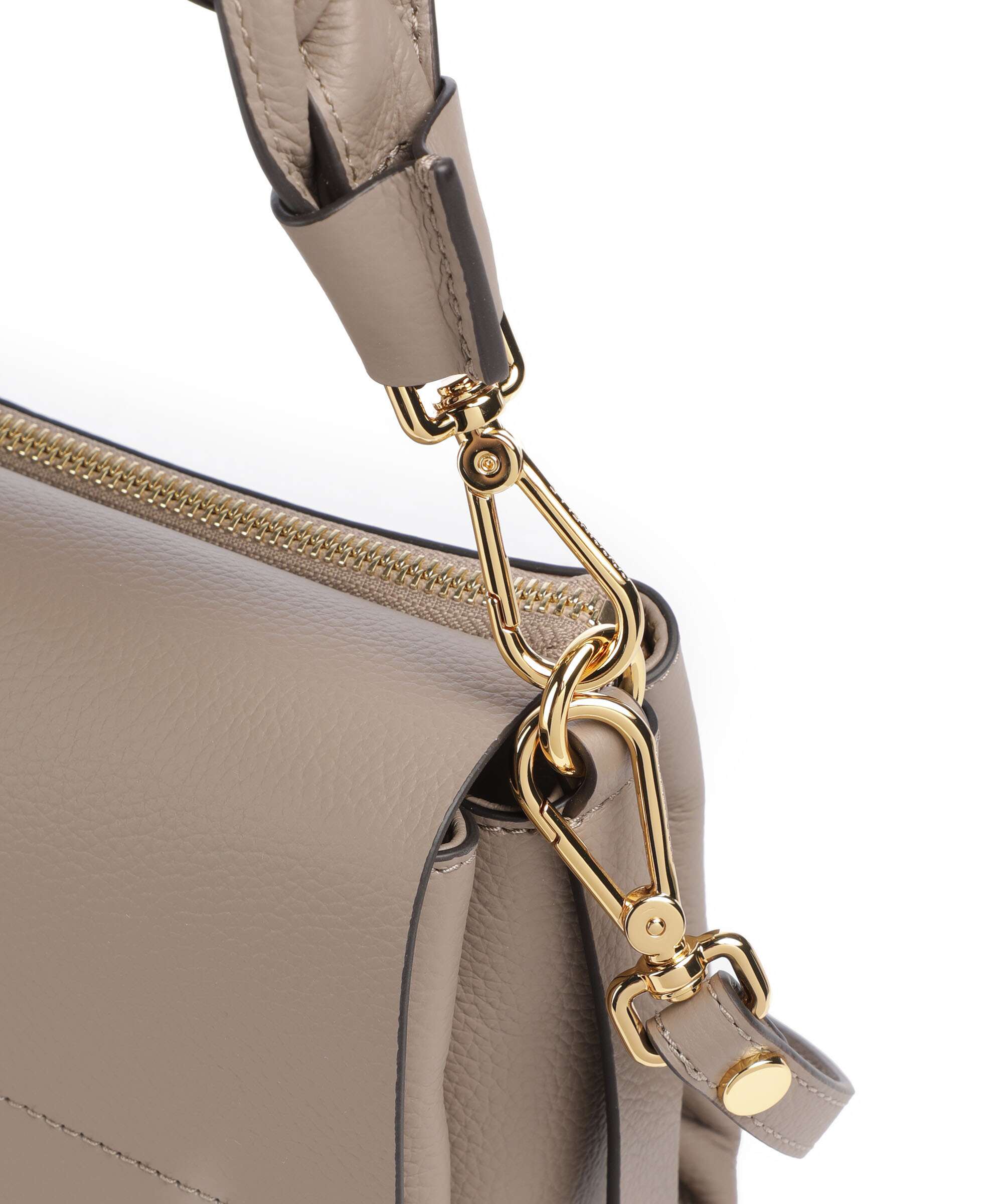 Coccinelle Boheme Grana Double Shoulder bag warm taupe/rosette