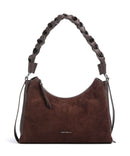 Coccinelle Boheme Suede Borsa a spalla brunette