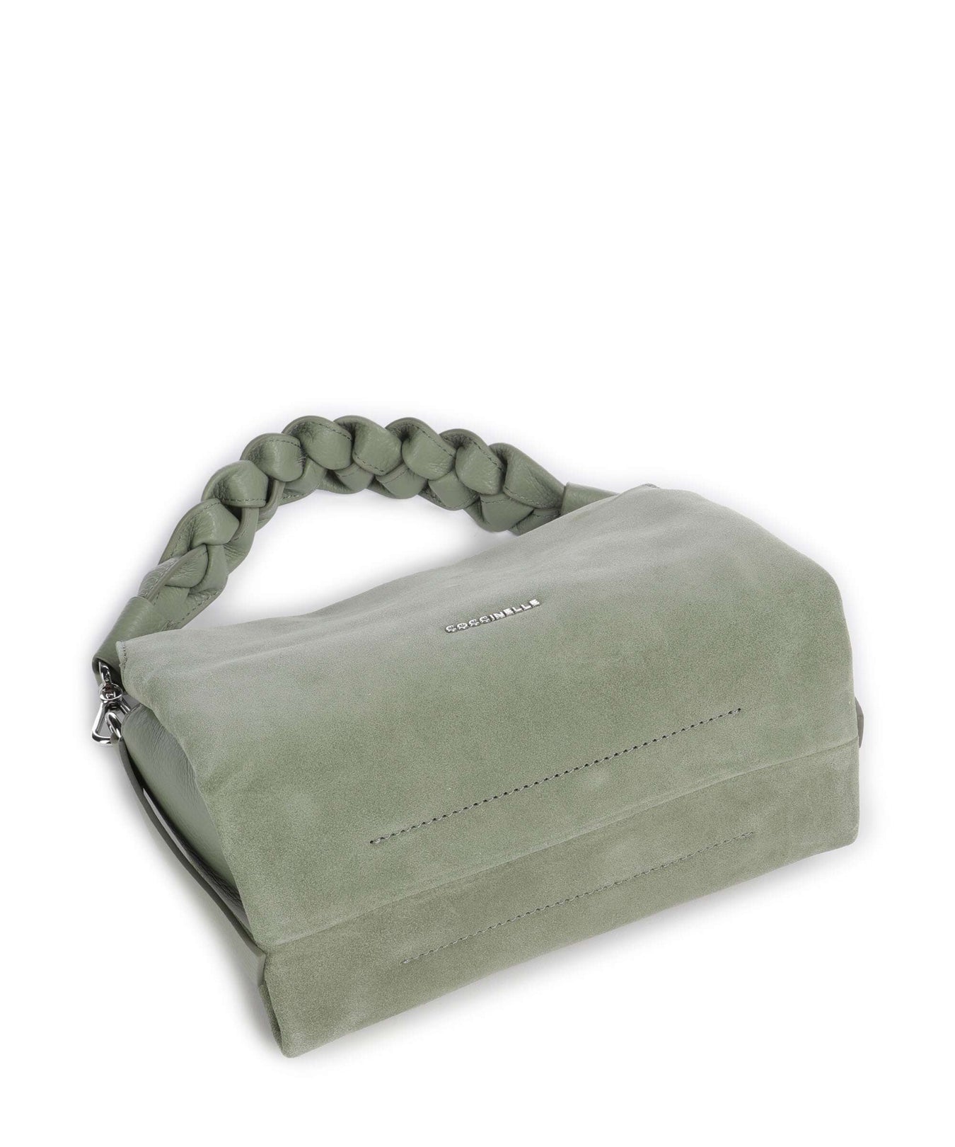 Coccinelle Boheme Suede Handbag greenery