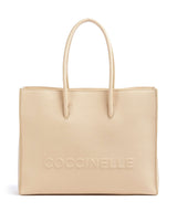 Coccinelle Myrtha Maxi Logo Borsa shopper betulla