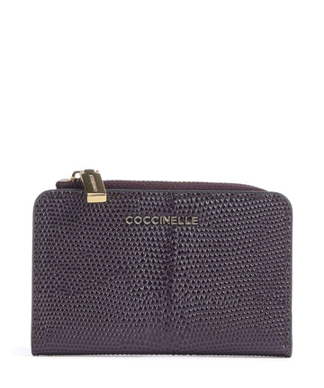 Coccinelle Metallic Lizard RFID Portafoglio prune
