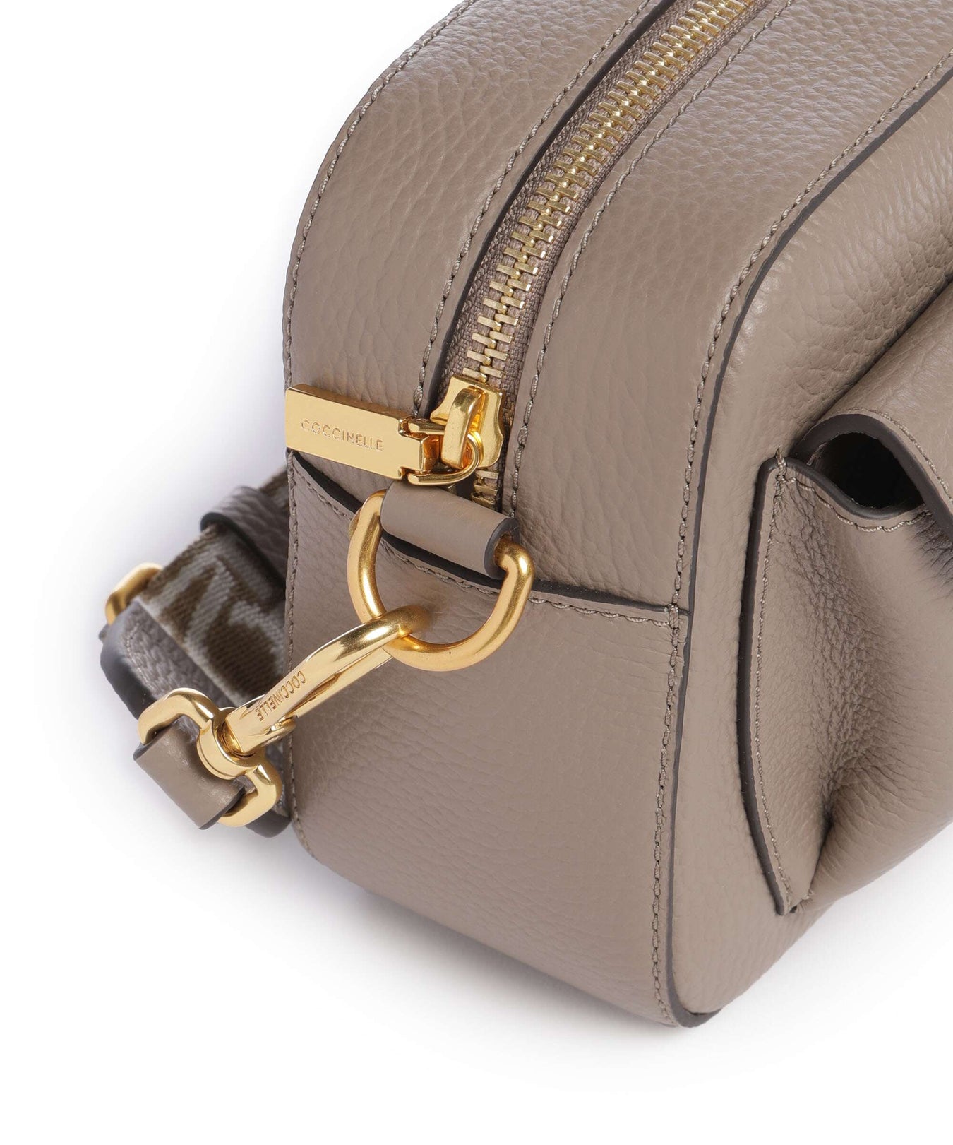 Coccinelle Beat Soft Ribbon Crossbody bag warm taupe