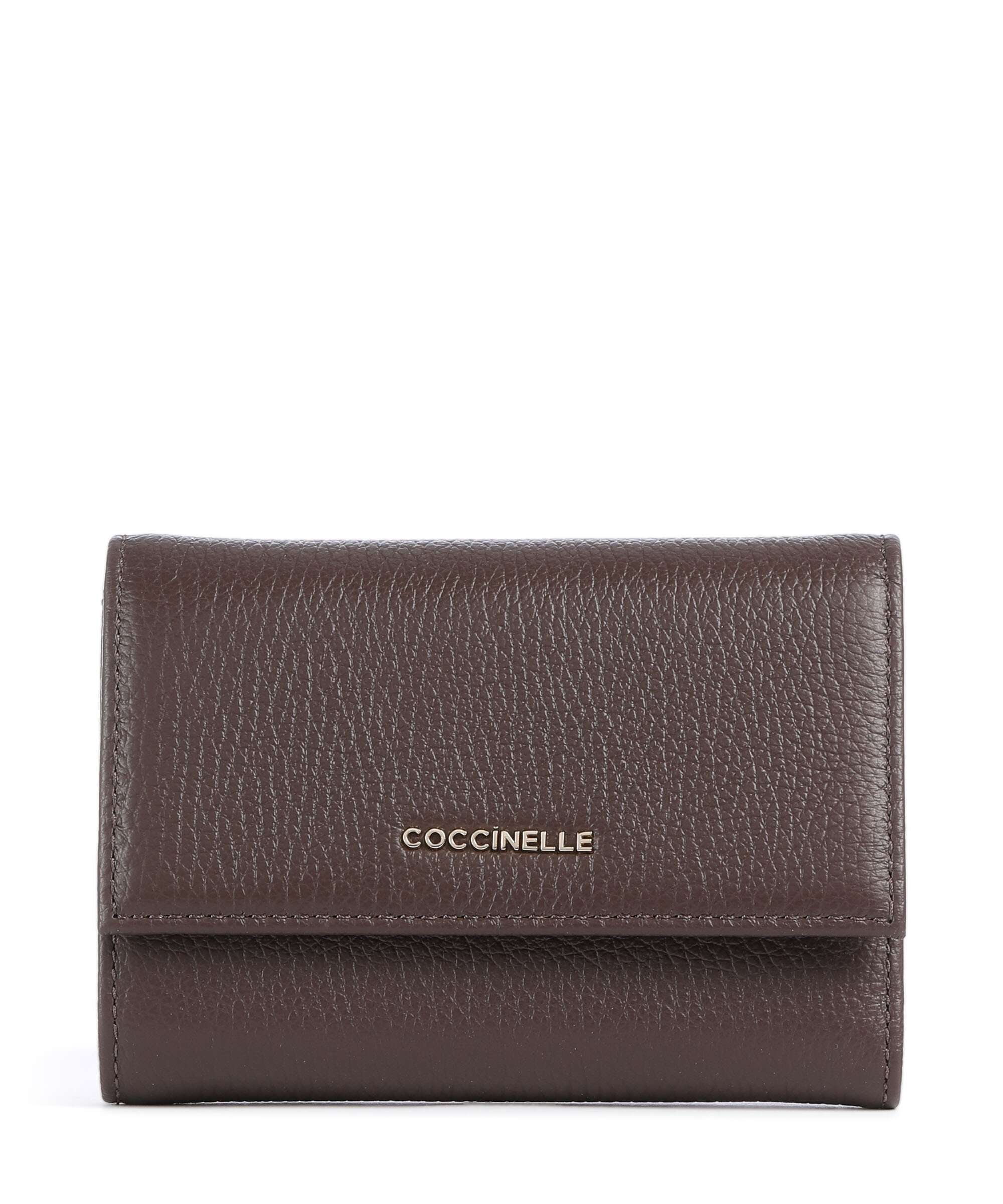 Coccinelle Metallic Soft Wallet brunette