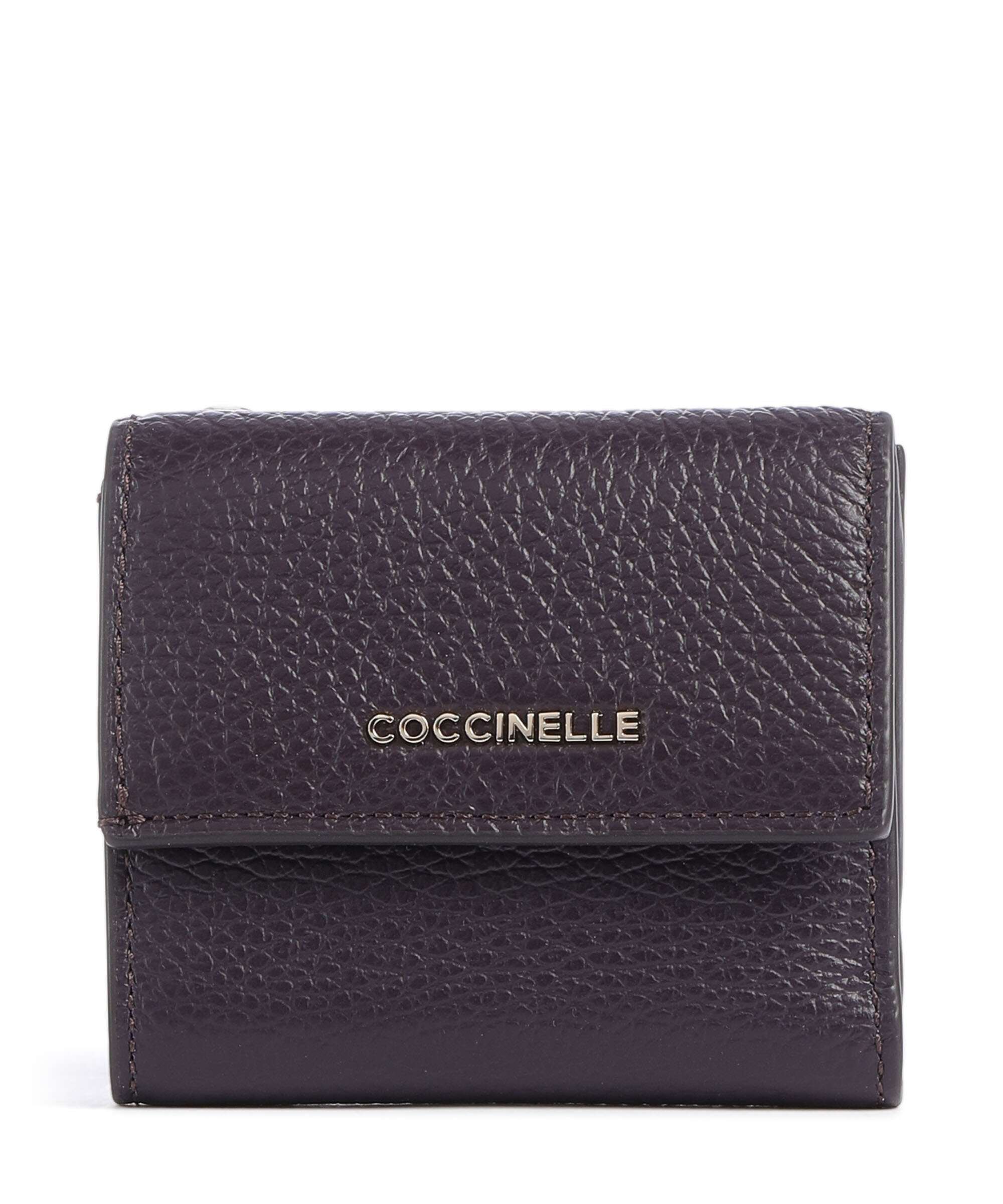 Coccinelle Metallic Soft RFID Wallet prune