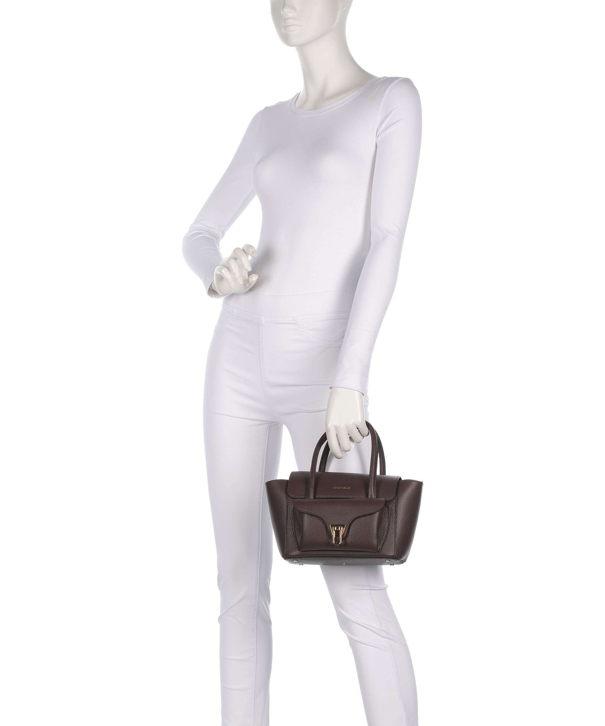 Coccinelle Beat Double Handbag brunette