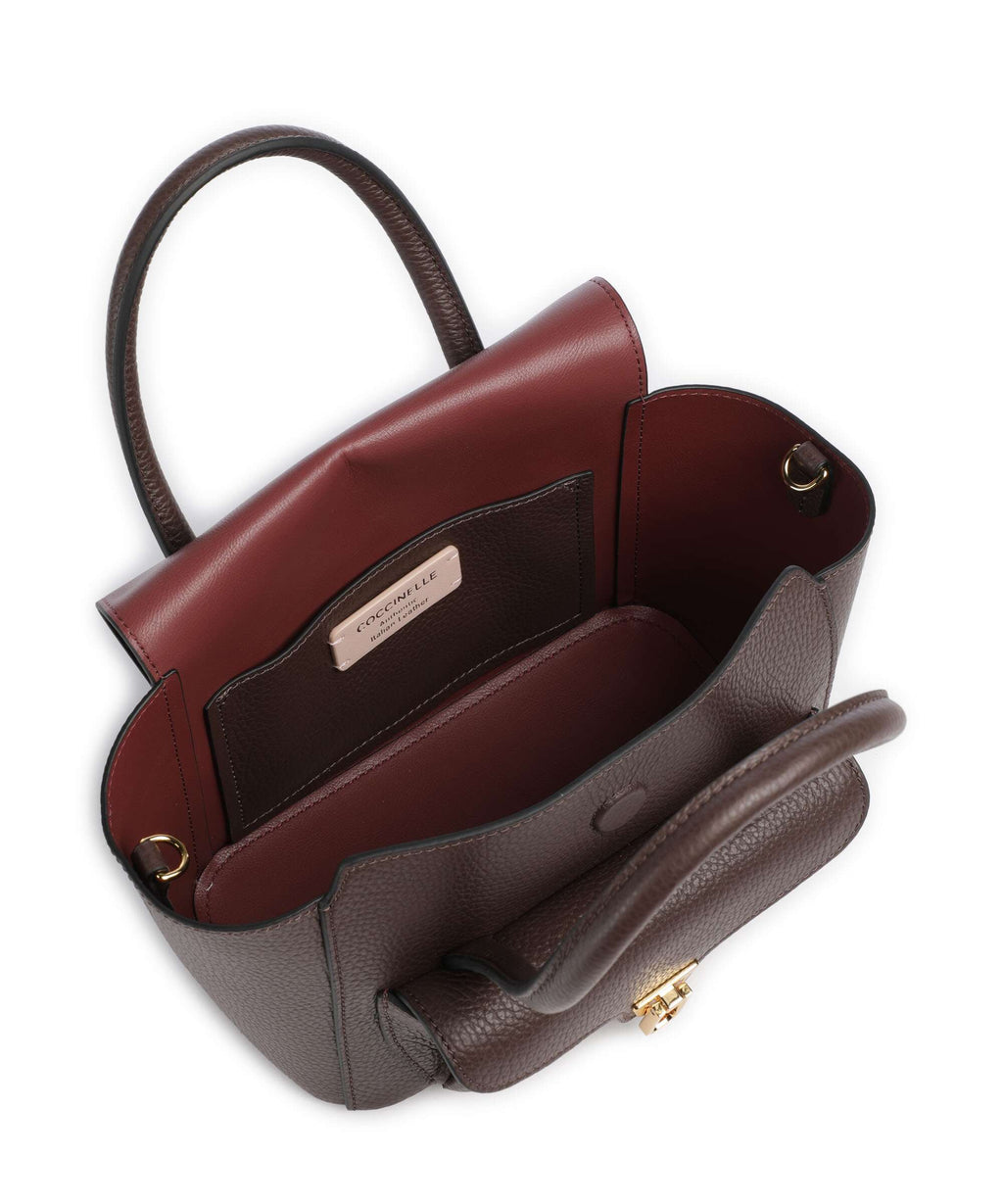 Coccinelle Beat Double Handbag brunette