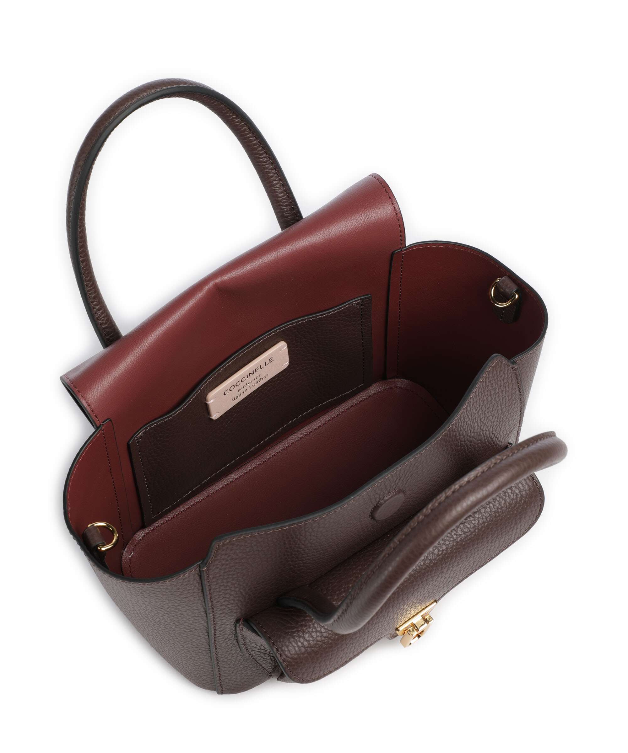 Coccinelle Beat Double Handbag brunette