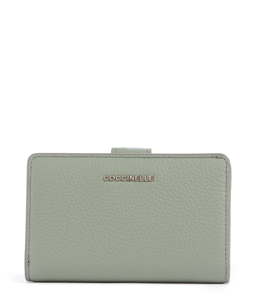 Coccinelle Metallic Soft Wallet greenery