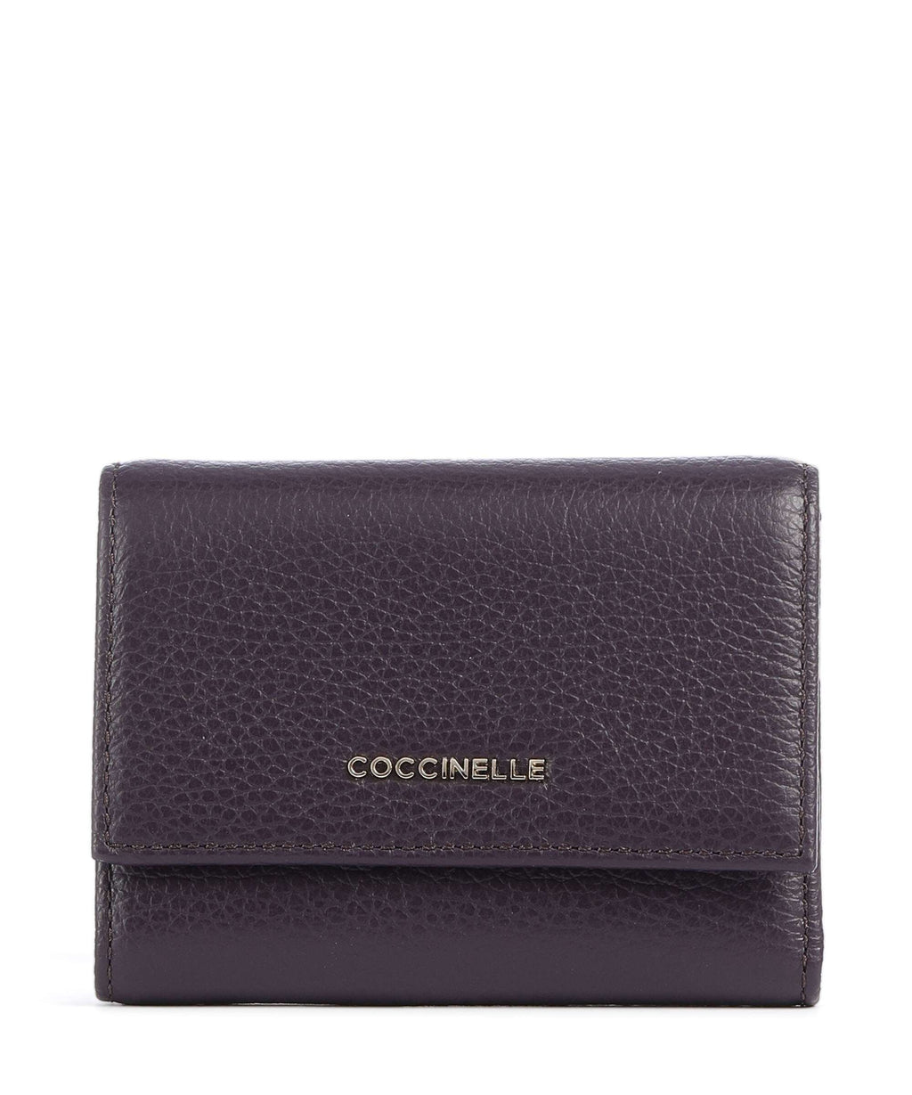 Coccinelle Metallic Soft Wallet prune