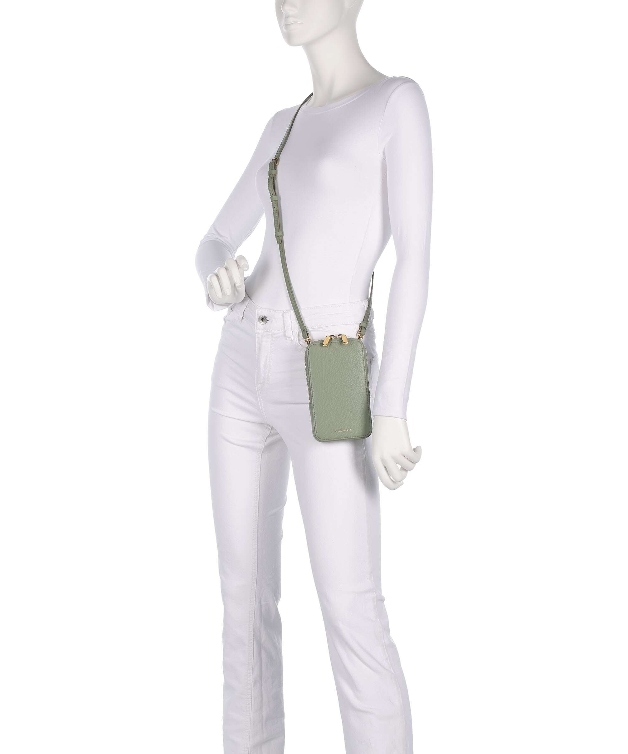 Coccinelle Flor Phone bag greenery
