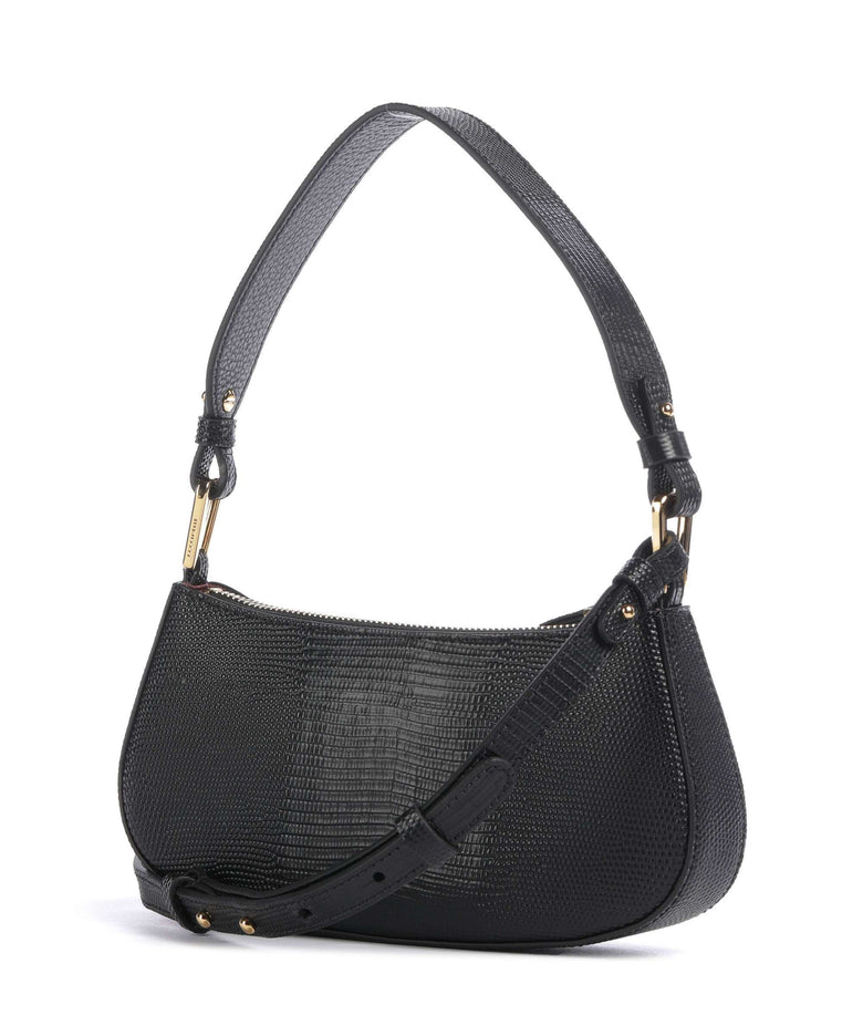 Coccinelle Merveille Lizard Shoulder bag noir